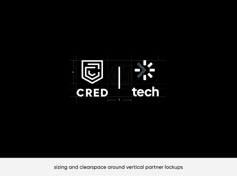 sizing and clearspace around vertical partner lockups